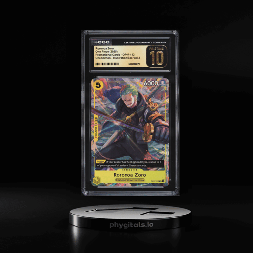 2025 One Piece Promo Illustration Box Vol. 3 Roronoa Zoro #OP07-113 CGC 10 PRISTINE