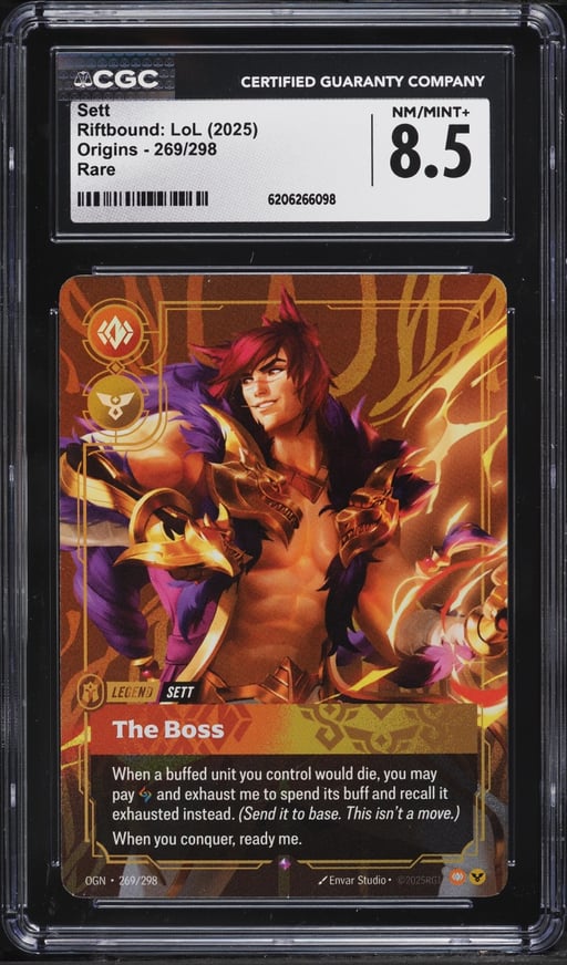 2025 Riftbound League Of Legends LoL Origins Sett #269 CGC 8.5 NM-MT+