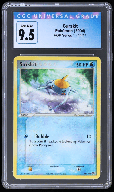 2004 Pokemon Organized Play Series 1 Surskit #14 CGC 10