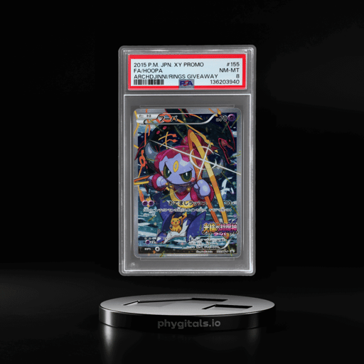 2015 Pokemon XY and Break Promo Japanese the Archdjinni of the Rings Giveaway Hoopa #155 PSA 8