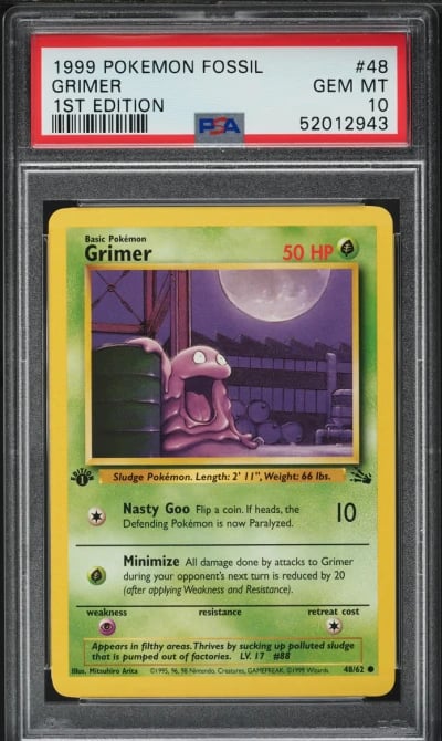1999 Pokemon Fossil 1st Edition 