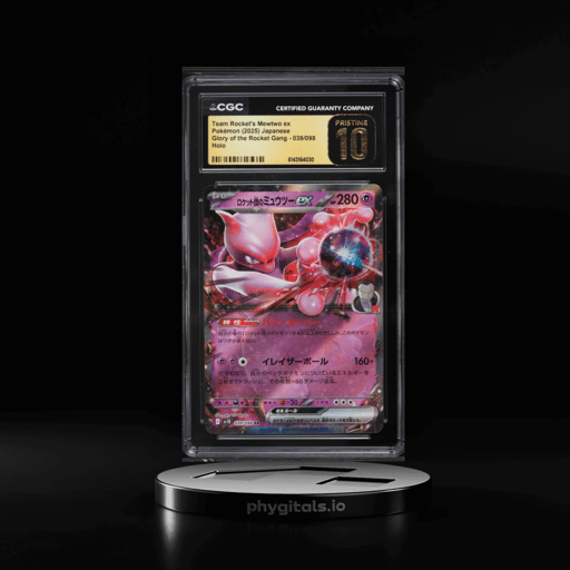 2025 Pokemon Japanese SV Glory Of The Rocket Gang Holo Team Rocket's Mewtwo Ex CGC 10 PRISTINE