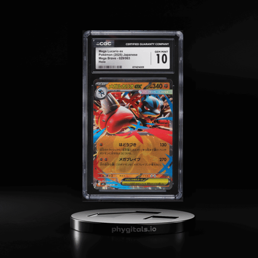 2025 Pokemon Japanese Mega Brave Holo Mega Lucario ex #29 CGC 10 GEM MINT