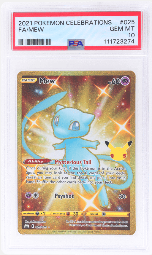 2021 Pokemon Celebrations Mew #25 PSA 10