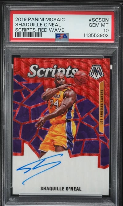 2019 Panini Mosaic Scripts Red W