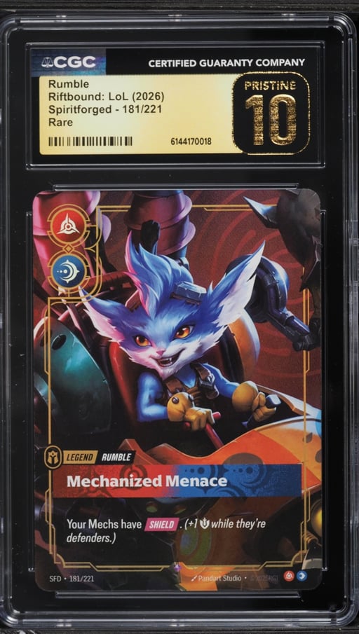 2026 Riftbound League Of Legends Spiritforged Rumble #181 CGC 10 PRISTINE