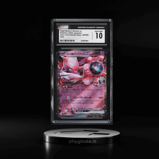 2025 Pokemon Japanese SV Glory Of The Rocket Gang Holo Team Rocket's Mewtwo ex #39 CGC 10 GEM