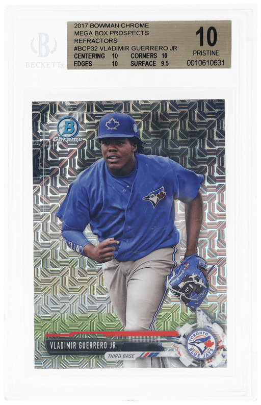 2017 Bowman Mega Box Chrome Prospect Refractor Vladimir Guerrero Jr. #BCP32 BGS 10