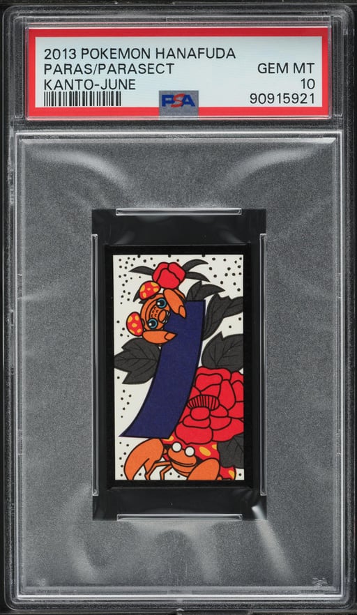 2013 Pokemon Japanese Hanafuda Kanto June Paras Parasect PSA 10 GEM MINT