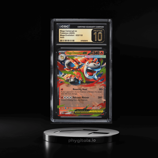 2025 Pokemon Mega Evolution Holo Mega Camerupt ex #22 CGC 10 PRISTINE