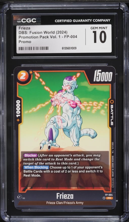 2024 DBS: Fusion World Promotion Pack Vol. 1 Frieza #FP-004 CGC 10 GEM MINT