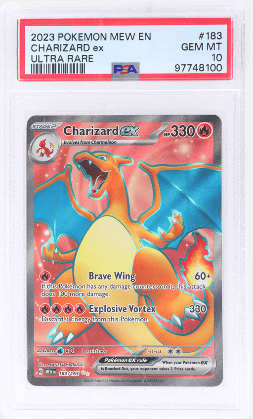 2023 Pokemon Scarlet and Violet 151 Ultra Rare Charizard Ex #183 PSA 10