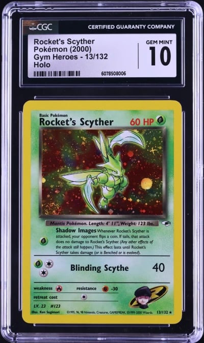 2000 Pokemon Gym Heroes Holo Roc