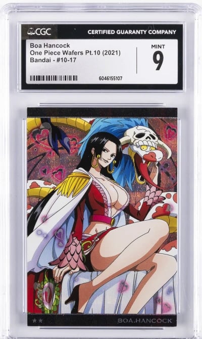 2021 ONE PIECE WAFERS PT. 10 BANDAI - JPN #10-17 BOA HANCOCK CGC 9