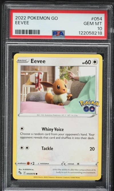 2022 Pokemon Go Eevee #054 PSA 1