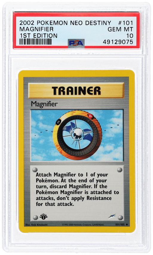 2002 Pokemon Neo Destiny 1st Edition Magnifier #101 PSA 10