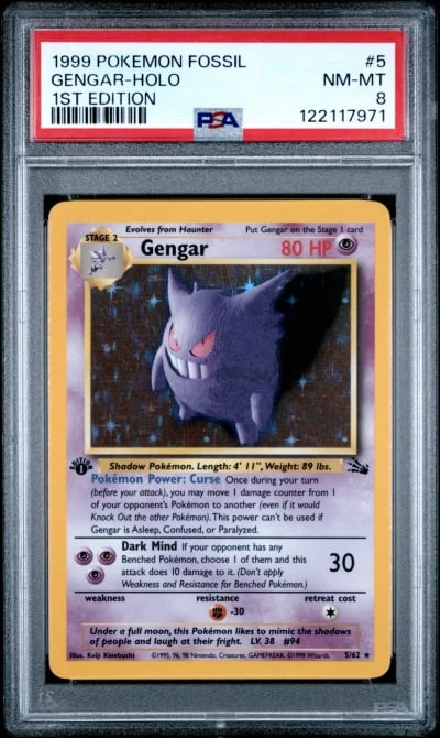 1999 Pokémon Fossil 1st Edition