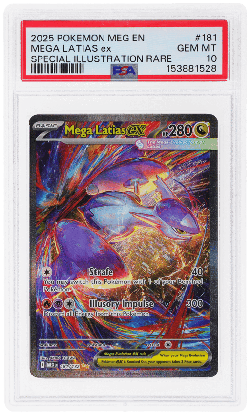 2025 Pokemon Mega Evolution Special Illustration Rare Mega Latias Ex #181 PSA 10