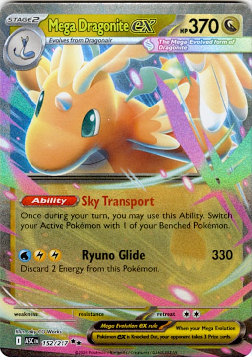 2026 Mega Dragonite ex #152 Ascended Heroes