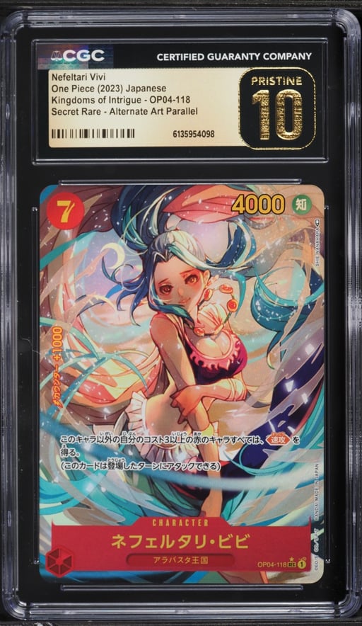 2023 One Piece Japanese Kingdoms Of Intrigue SEC Alt Art Nefertari Vivi CGC 10 PRISTINE