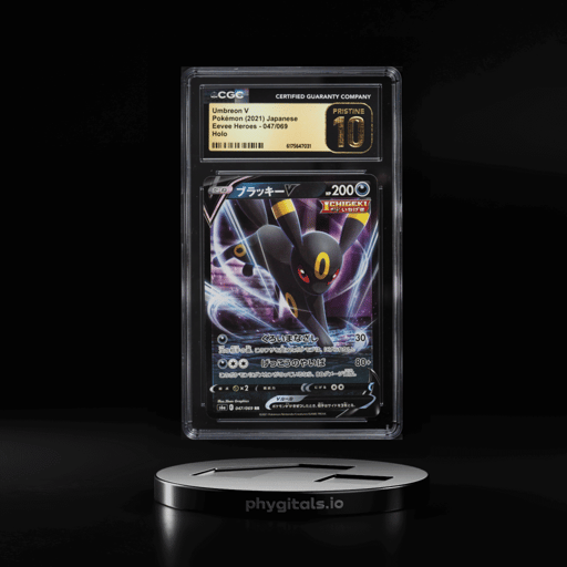2021 Pokemon Japanese Sword & Shield Eevee Heroes Holo Umbreon V #47 CGC 10 PRISTINE