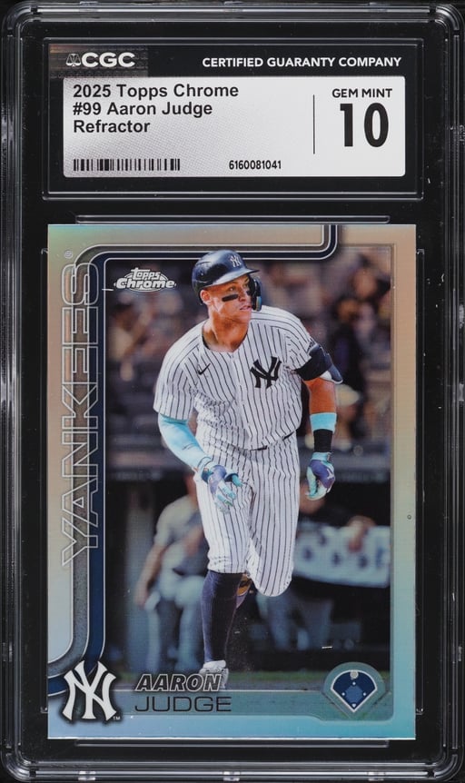 2025 Topps Chrome Refractor Aaron Judge #99 CGC 10 GEM MINT