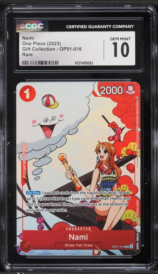 2023 One Piece Gift Collection Nami #OP01-016 CGC 10 GEM MINT