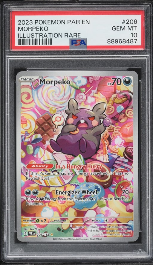 2023 Pokemon Scarlet & Violet Paradox Rift IR Morpeko #206 PSA 10 GEM MINT