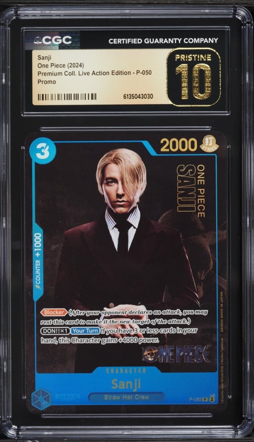 2024 One Piece Promo Premium Collection Live Action Edition Sanji #P-050 CGC 10 PRISTINE