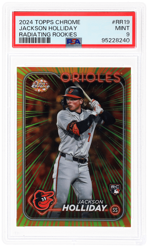 2024 Topps Chrome Radiating Rookies Jackson Holliday #RR19 PSA 9
