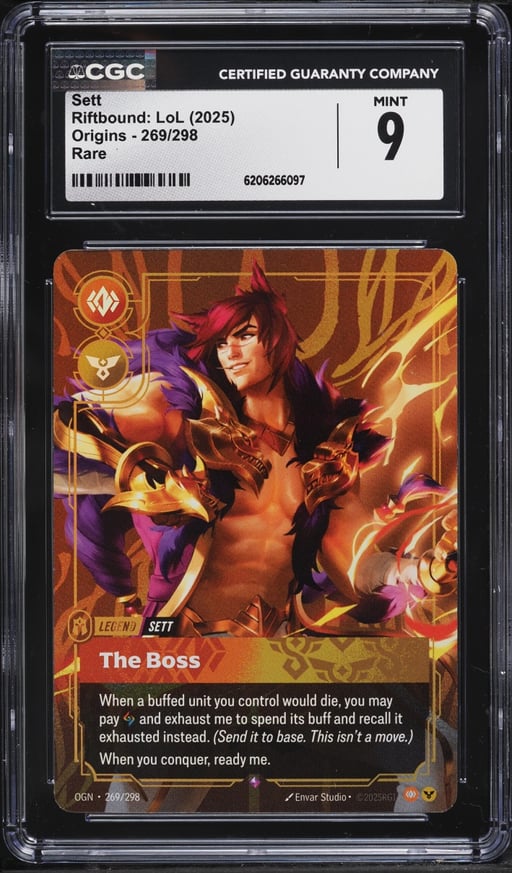 2025 Riftbound League Of Legends LoL Origins Sett #269 CGC 9 MINT