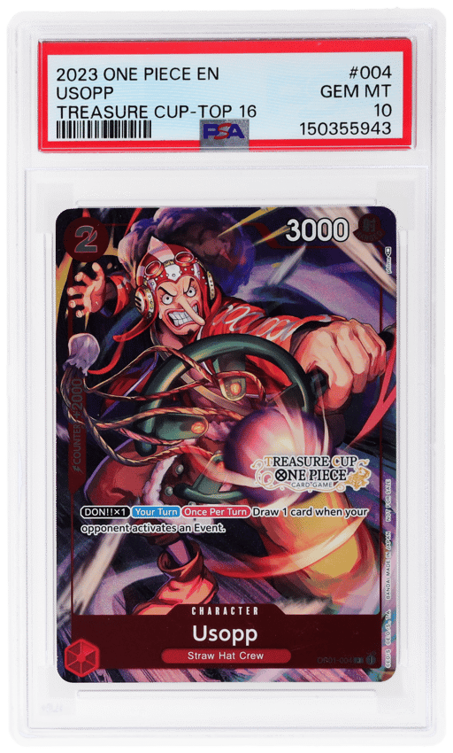 2023 One Piece Promo Treasure Cup Top 16 Usopp #OP01-004 PSA 10