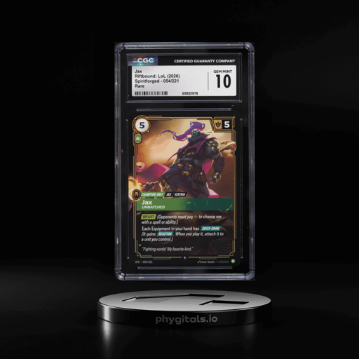 2026 Riftbound League Of Legends LoL Spiritforged Jax #54 CGC 10 GEM MINT