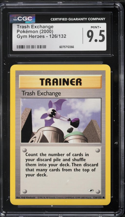 2000 Pokemon Gym Heroes Trash Exchange #126 CGC 9.5 MINT+