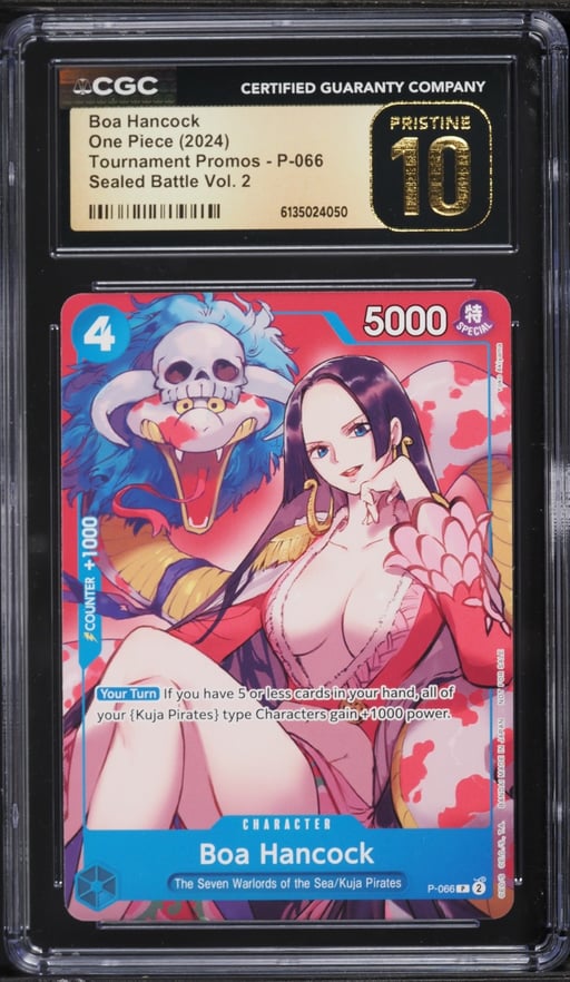 2024 One Piece Tournament Promo Sealed Battle Vol 2 Boa Hancock #P-066 CGC 10 PRISTINE