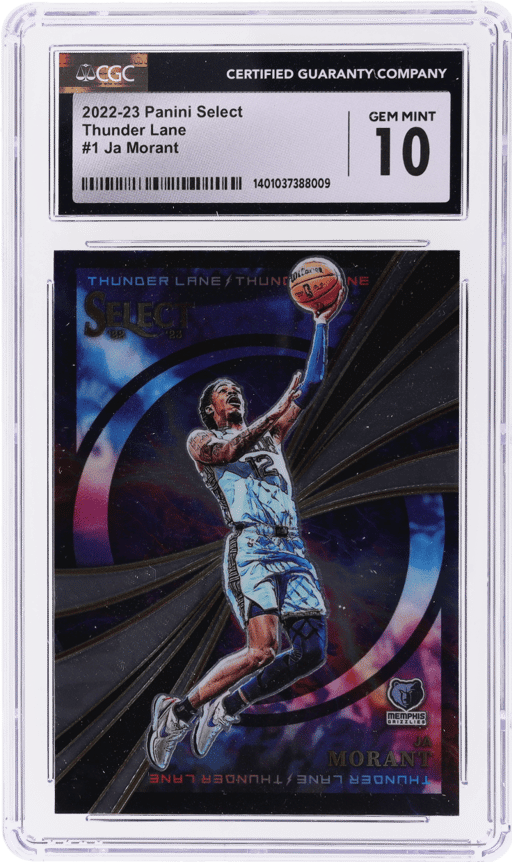 2022 Panini Select Thunder Lane Ja Morant #1 CGC 10