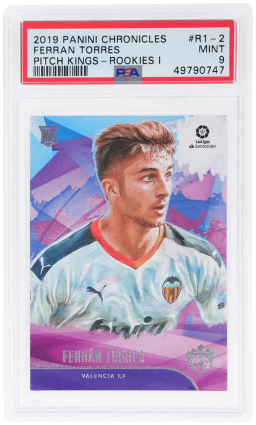 2019 Panini Chronicles Pitch Kings Rookie I Ferran Torres #R1-2 PSA 9