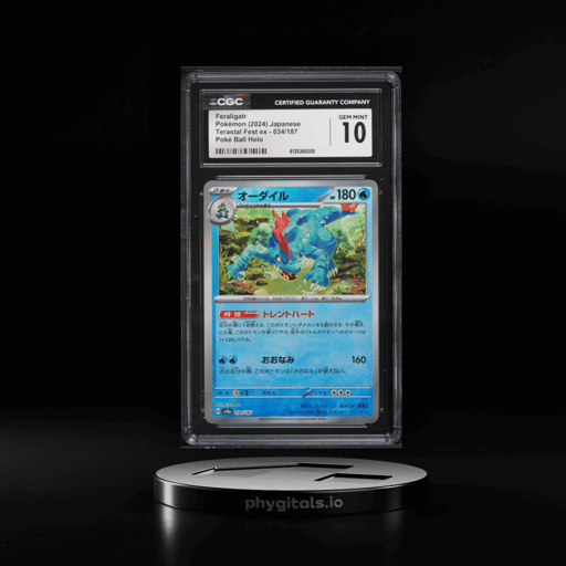 2024 Pokemon Japanese Scarlet & Violet Terastal Fest ex Poke Ball Holo Feraligatr #34 CGC 10