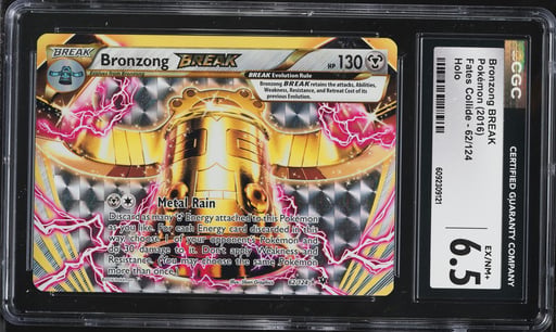 2016 Pokemon XY Fates Collide Holo Bronzong BREAK #62 CGC 6.5 EXMT+