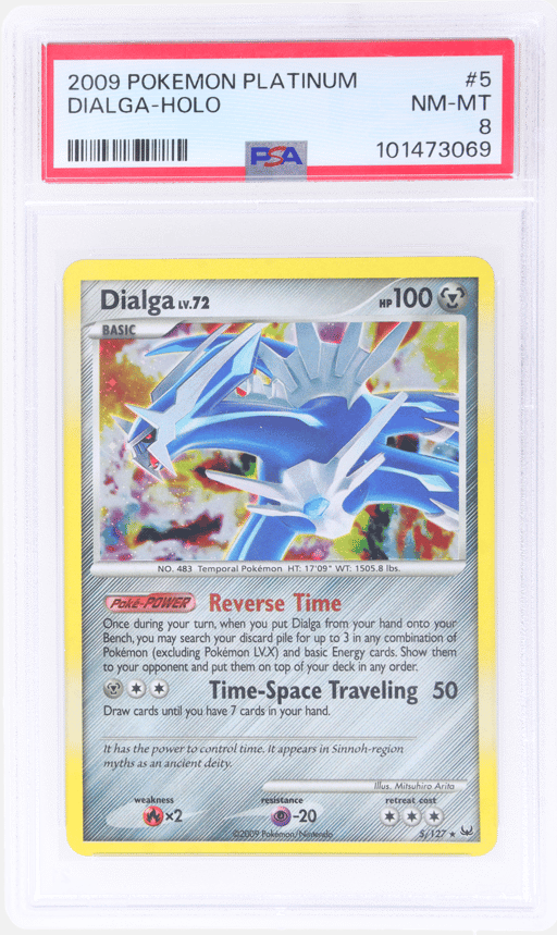 2009 Pokemon Platinum Holo Dialga #5 PSA 8