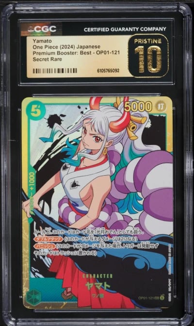 2024 One Piece Japanese Premium Booster Best SEC Yamato #OP01-121 CGC 10 PRISTINE