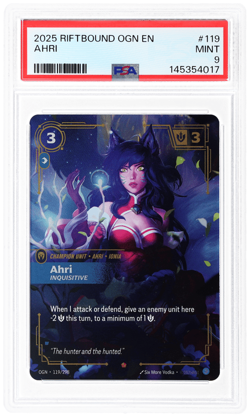 2025 Riftbound: League of Legends Origins Ahri #119 PSA 9