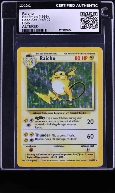 1999 Pokemon Base Set Holo Raich