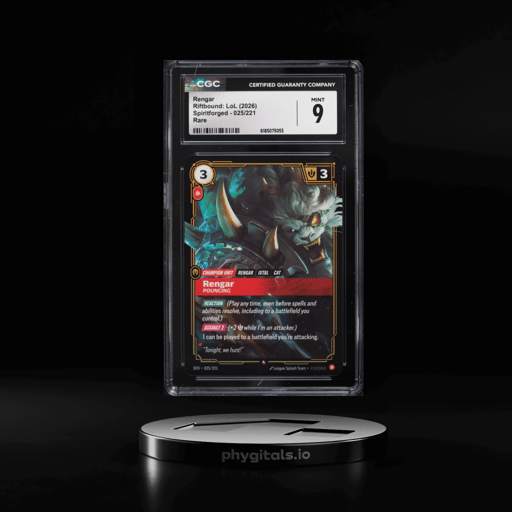 2026 Riftbound League Of Legends LoL Spiritforged Rengar #25 CGC 9 MINT