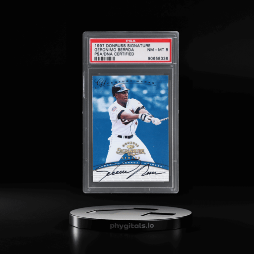 1997 Donruss Signature Series Century Marks Geronimo Berroa 65/100 PSA/DNA Auth