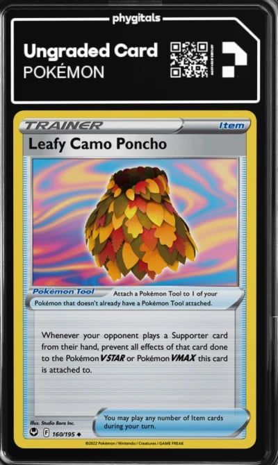 2022 Leafy Camo Poncho Silver Te