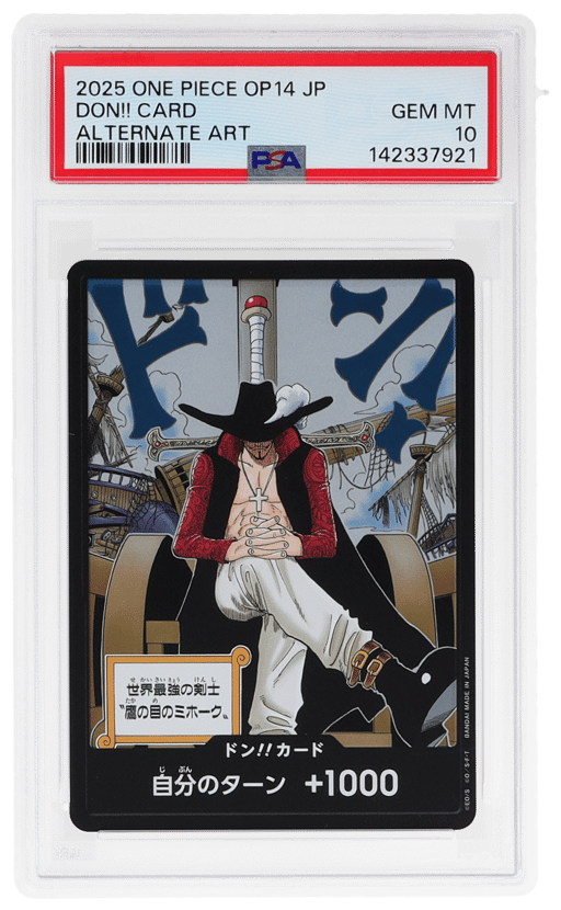 2025 One Piece the Azure Sea's Seven Japanese Alternate Art Don Card PSA 10