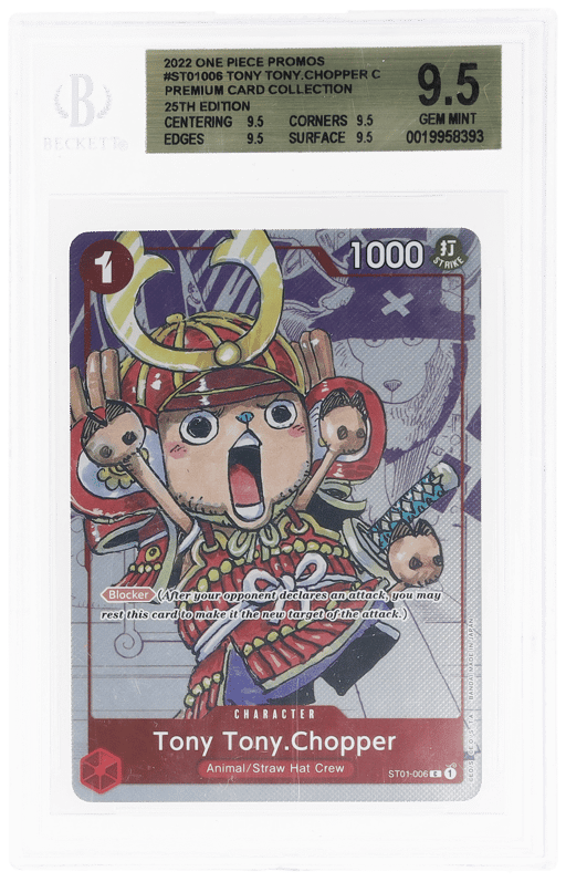 2022 One Piece Card Game Promo Premium Card Collection Tony Tony.Chopper #ST01-006 BGS 9.5
