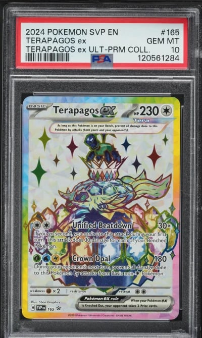 2024 Pokemon SV Black Star Promo Ultra Premium Full Art Terapagos ex PSA 10 GEM