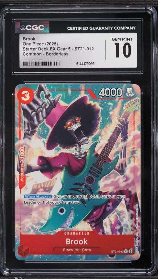 2025 One Piece Starter Deck EX Gear 5 Alt Art Brook #ST21-012 CGC 10 GEM MINT